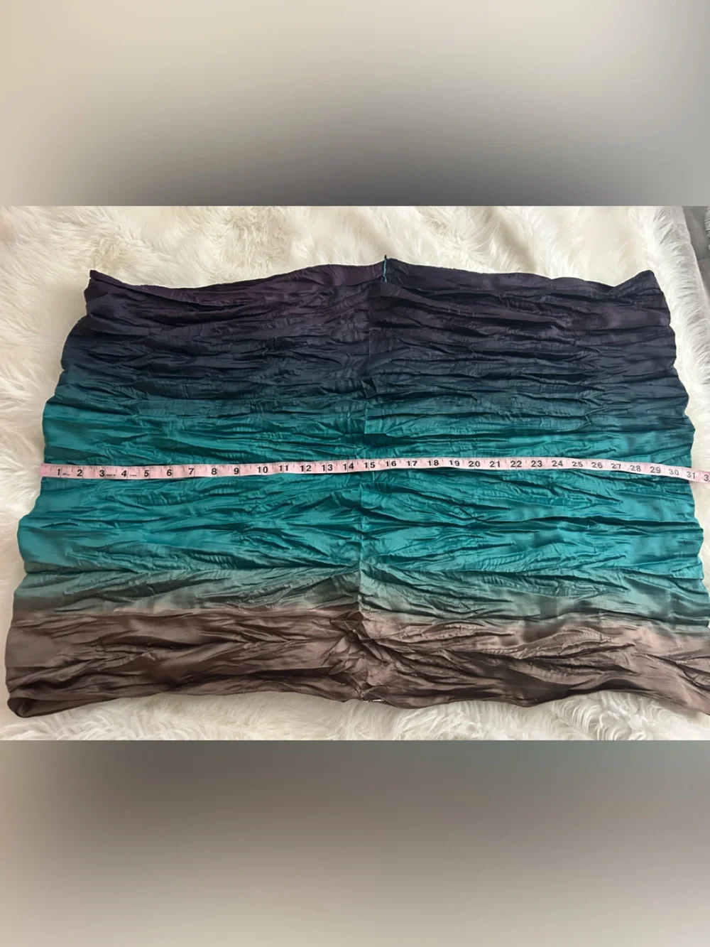 Nordstrom Multi-Tone Crinkle Infinity Scarf - Teal, Forest Green & Earthy Brown